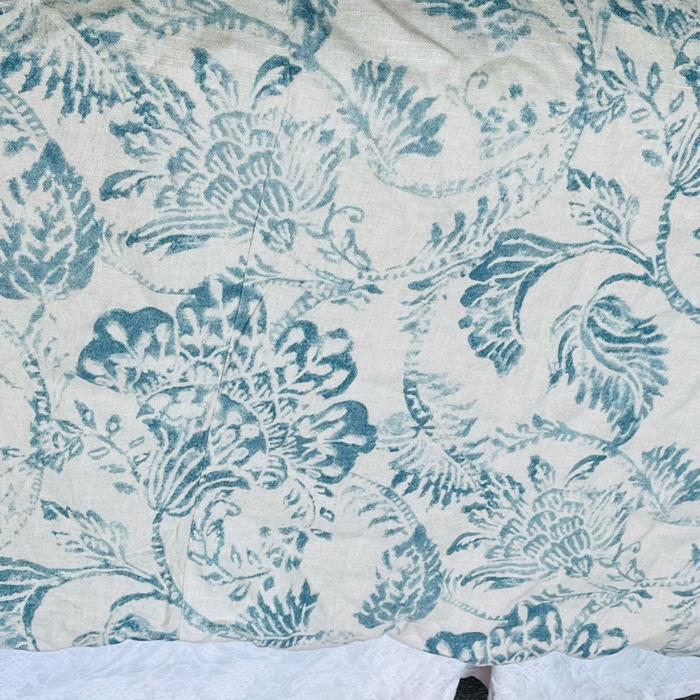 Peacock Alley Luxury Linen KING Duvet French Country Romantic Cottage Boho Batik